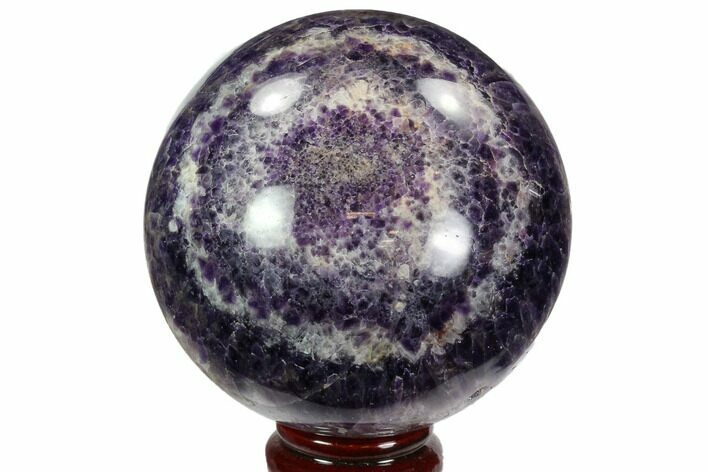 Polished Chevron Amethyst Sphere - Morocco #97705